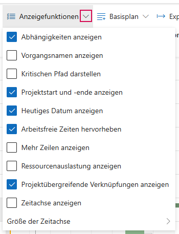 DE-TerminplanBefehlszeileAnzeigefunktionen