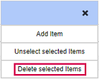DeleteSelectedItems