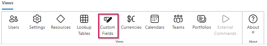 Ribbon - CustomFields