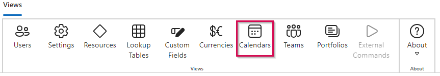 Ribbon - Calendars